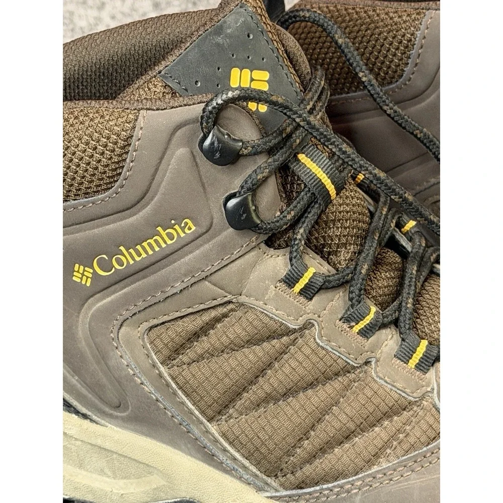 COLUMBIA Boot Men's 7.5 Transverse Hike Waterproof Cordovan Golden Yellow